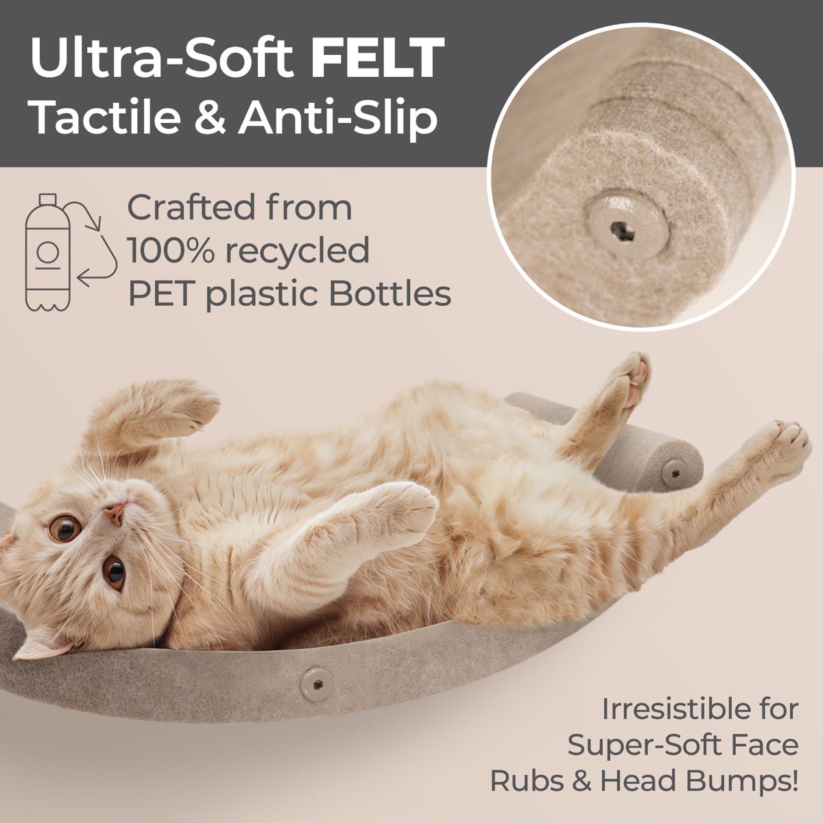 Set of 4 Oatmeal Cat Climbers - Pryde Pets