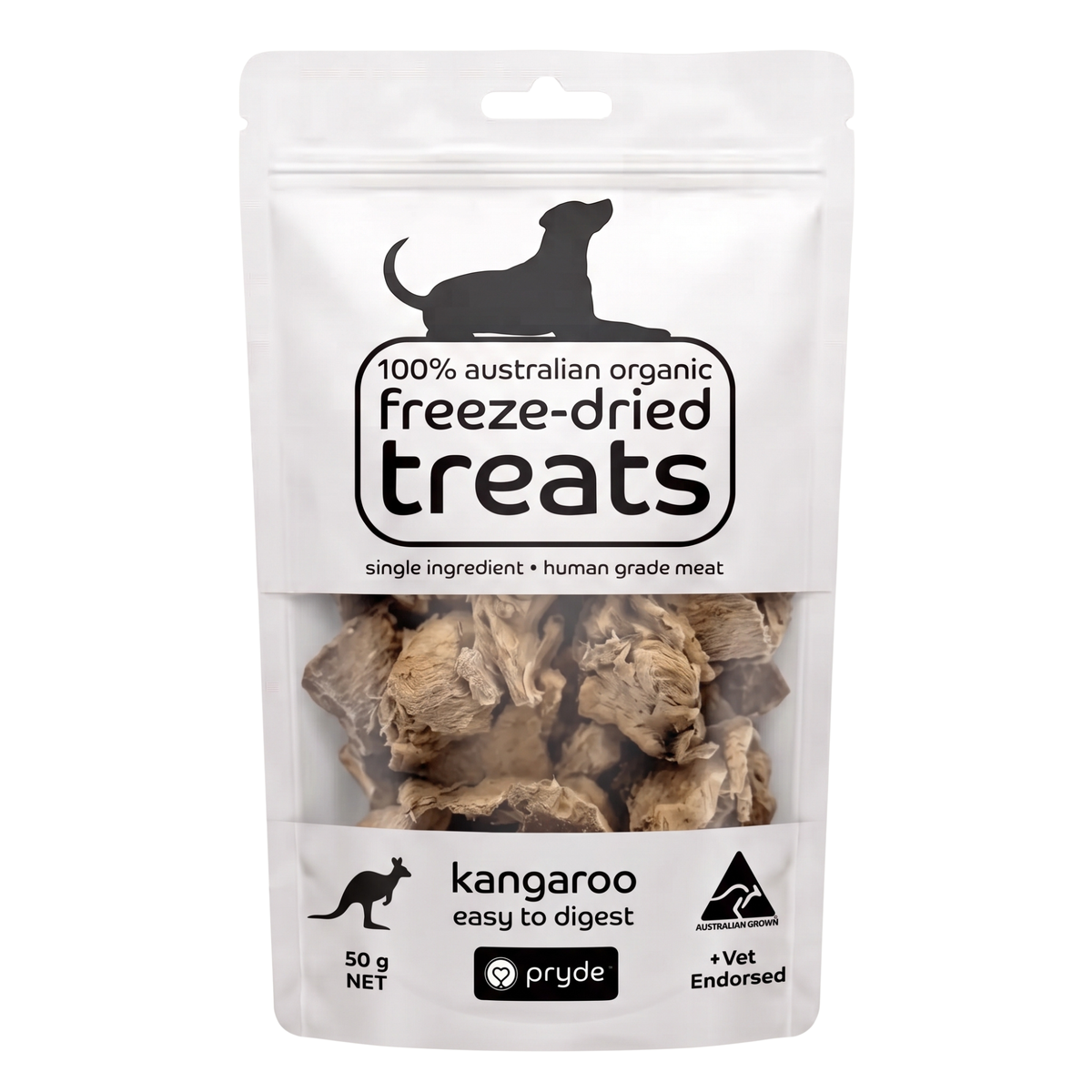 Freeze Dried Dog Treats - Diced Kangaroo (50g)