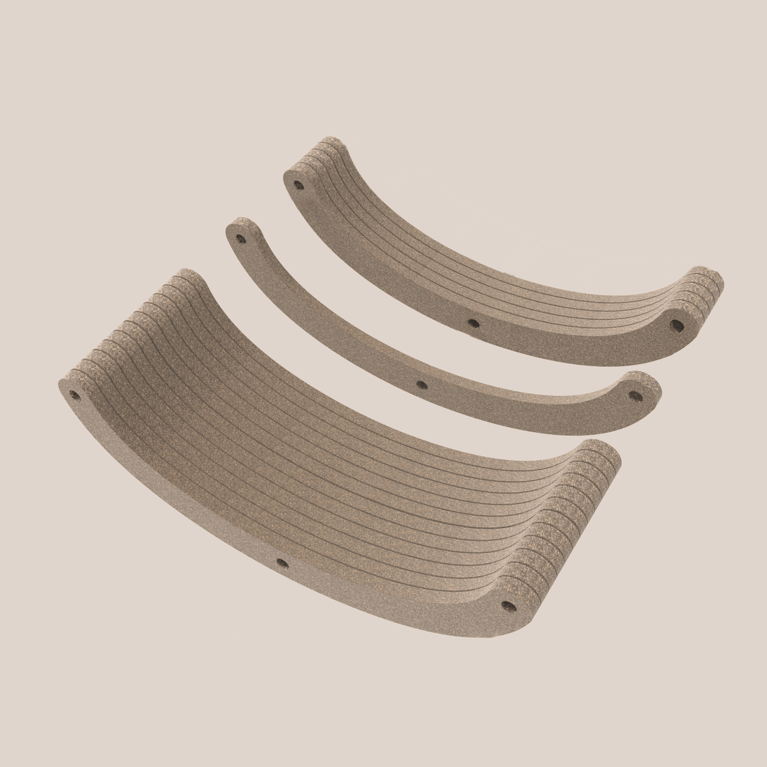 Replacement Oatmeal Felt Slices for Curved Cat Climber - Pryde Pets
