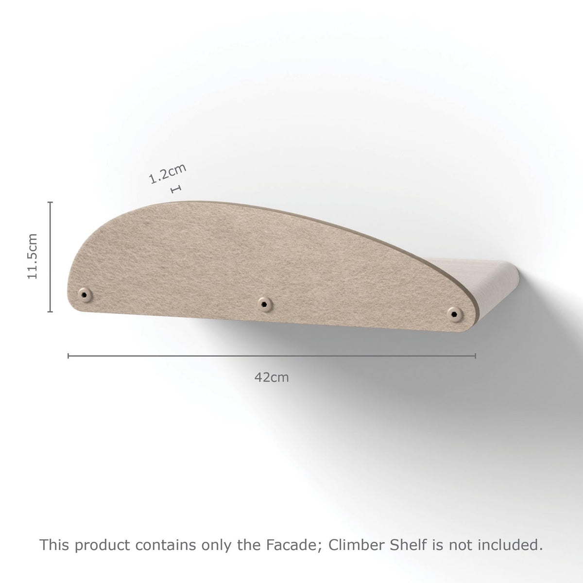 Long Oatmeal - Individual Cat Climber Facade - Pryde Pets | prydepets.com.au