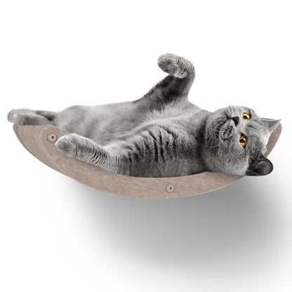 Oatmeal Curved Nest Cat Climber - Pryde Pets
