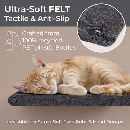 Charcoal Long Lounger Cat Climber - Pryde Pets
